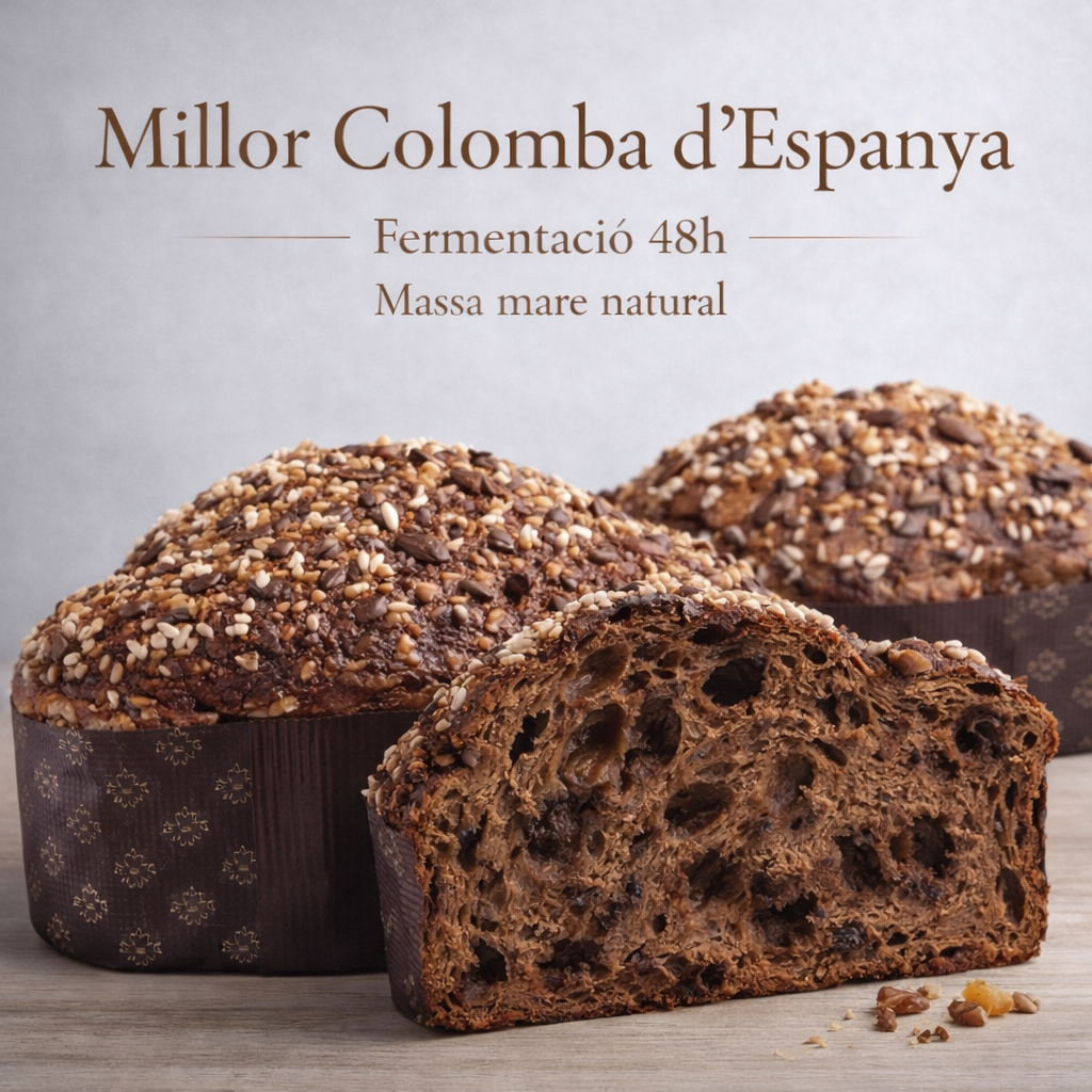 Colomba de xocolata i gianduja
